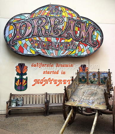 Dream Theatre Sign, Custom House Plaza, Monterey, CA