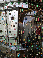 Tatsuo Miyajima' s Hoto (detail) and Reflection, Las Vegas, NV