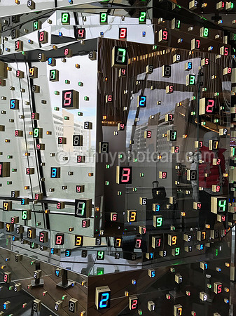 Tatsuo Miyajima' s Hoto (detail) and Reflection, Las Vegas, NV