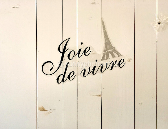 Joie de Vivre Decal, Lafayette Bakery, Carmel