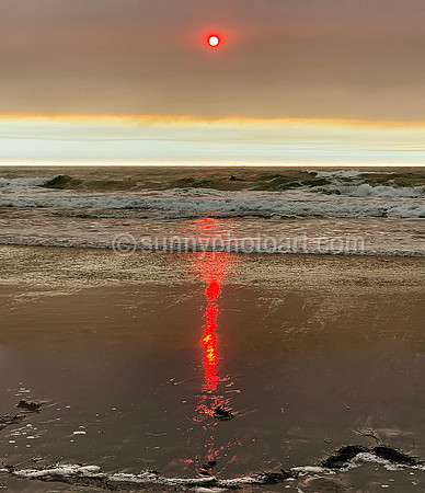 Asilomar Beach during Wild Fire Season