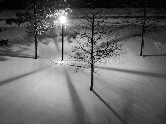 Light in Snowy Night